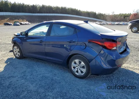 2016 Hyundai Elantra Se из США, поврежденный, VIN 5NPDH4AE9GH772165
